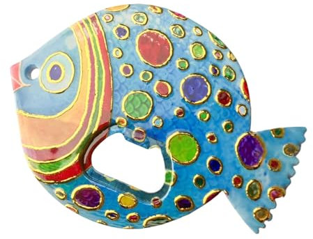Multifunctional Fish Bottle Opener, Magnetic Fridge Magnet, Decorative Beer Opener with Holiday Design, Refrigerator Magnet with Bottle Opener for Metal Doors, Fun Kitchen Accessory and Decor for Home