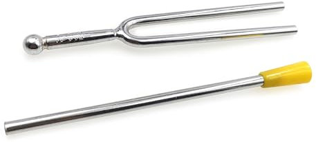 DOUDINGMAO Gitarre Stimmgabel Praktisches Instrumententeil Resonanz Stimmgabel Hammer Stimmgabel Set Musikinstrument Stimmgabel