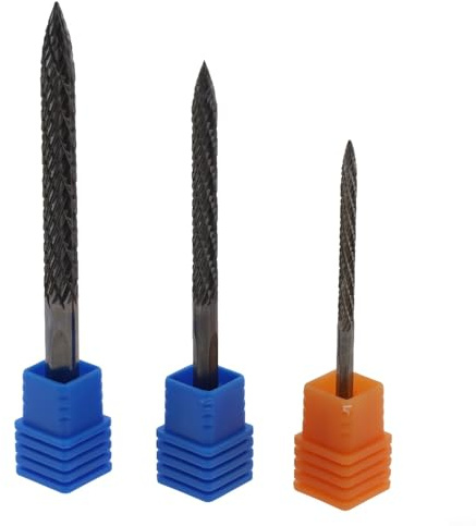 for FACULX 3PCS Tire Repair Carbide Burr Drill Kit, 3Mm 4.5mm 6Mm Wire Cutter Tire Reamer Drill Bit Tyre Patch Kit For Cars Trucks Motorcycles Tractors