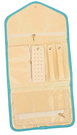 WOFASHPURET 1pezzi Borsa Porta Orecchini Borsa Porta Collane Arrotolabile Confezione Per Cerchietti Per Capelli