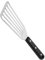 Stainless Steel Slotted BBQ Shovel - Professional Non-Stick Fish Spatula with Stainless Steel Handle for Cooking