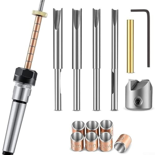 Pen Turning Mandrel, Woodturning Slimline Pen Kit Pen Making Kit Woodworking Shaft Cutting Shafts Cutting Head Adapter And Hex Wrench Trimming Kit, For Making Pen Woodworking Lathe Accessories