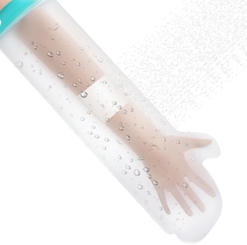 ForestM Funda de fundición a mano, cubierta impermeable para brazo de ducha, protector de brazo reutilizable, cómodo sellado hermético para vendajes, yeso, cuidado de heridas, recuperación de cirugía