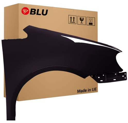 BLU Premium Kotflügel Passend für VW Volkswagen Touran 1T1 LC9X Rechts Schwarz | 2003-2006 | Vorderseite Vorne | Verzinkt & Lackiert | Einbaufertig