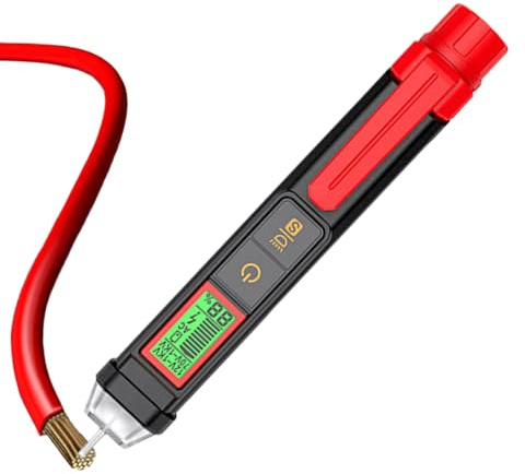 FVPKYUR Rilevatore Di Tensione | Strumento Rilevatore Circuiti Senza Contatto | Display LCD Digitale Senza Contatto per Uso Industriale, Casa e Auto con Rilevazione Tensione