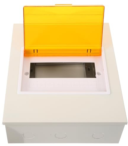 AYKNINGD Cuadro Electrico, Cuadro Electrico Superficie Caja de disyuntor Caja de protección de distribución Resistente a la Intemperie Caja eléctrica de 8 bucles