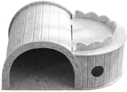 predolo Katzentunnel, Filz Katzenspielzeug, Kratzfest, Modern, Leicht, Faltbar, Kätzchennest, Kätzchenspielzeug Zum Spielen Und Schlafen, Grau