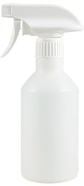 CAFFEN Pulverizador Agua 2 botellas pulverizadoras vacías blancas de 350 ml, rellenables, reutilizables, con pulverizador limpieza manual