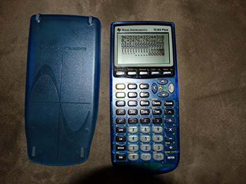 Clear Blue TI 83 Plus Calculatrice graphique