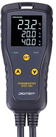 DIGITEN Digital Thermostat Outlet Controller Switch Simple-Stage Plug LCD Temperature Control Heating or Cooling