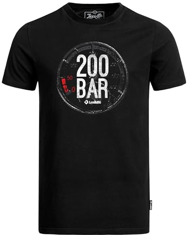 Lexi&Bö T-Shirt Taucher Tauchen Herren 200 Bar aus hochwertiger Bio-Baumwolle fair produziert in Portugal S