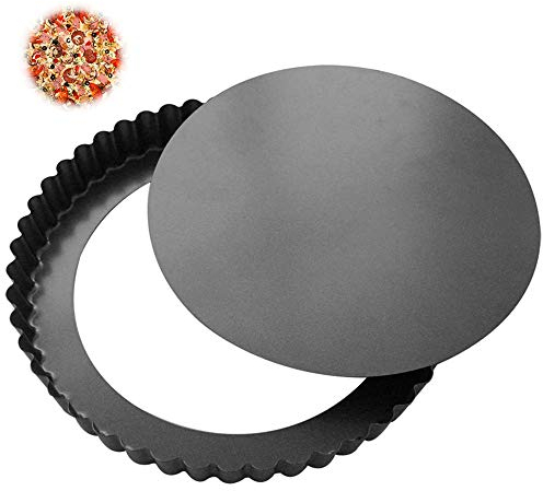 Gurxi Tarteform 26 cm Mit Hebeboden - Quicheform, Tarte Form für Kuchen und Pizza