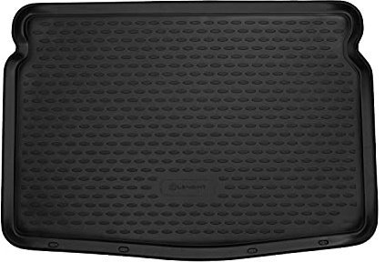 Element Passgenaue Premium Antirursch Kofferraummatte Laderaumwanne passend für VW Golf Sportsvan I 2014-2017 CompactVan, Schwarz