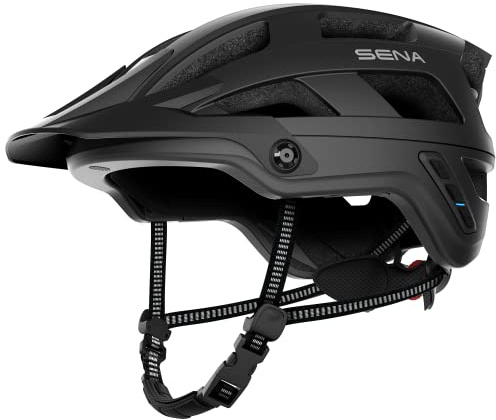 Sena M1 / M1 EVO Smart Mountainbike-Helm mit Bluetooth Gegensprechanlage und Smartphone-Konnektivität für Musik, GPS und Telefonanrufe