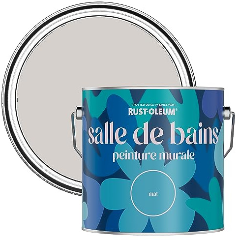 Rust-Oleum Grey Water-Resistant Bathroom Wall & Ceiling Paint - Babushka 2.5L