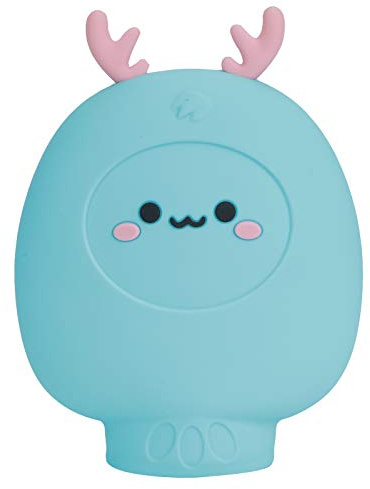 Yunxwd Silikon-Mini-Wärmbeutel, Handwärmer, Wassereinspritzungsflasche, Cartoon-Mikrowellen-Heizung, Cartoon-Wärmflasche (blau)