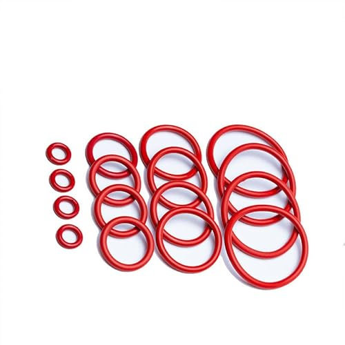 10 Stück CS 1 mm/1,5 mm/2 mm/2,4 mm rote VMQ-Silikon-Ringdichtung, O-Ringe aus lebensmittelechtem Gummi, Außendurchmesser 5 mm–80 mm, Außendurchmesser 33 mm, CS 1 mm