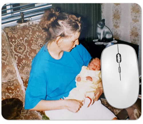 Personalised Mouse Mat with Your Photo - 28x20cm | Non-Slip Rubber Base 5mm, Gift for Home, Office or Gaming Setup, Custom Printed Photo Mouse Pad