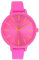 Oozoo Damenuhr mit Lederband Color Line 42 MM Neon Pink C11186