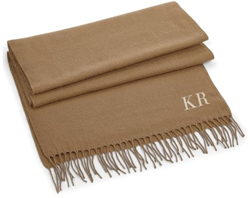 Monogrammschal personalisierter Schal Namensschal Winterschal Initialenschal Schal mit Initialen individueller Schal Brautjungfernschal schnullerkette mit namen schal
