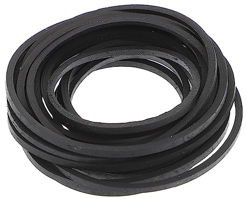 Gadpiparty 20 Stück Recorder Gummiband aus Schwarzem Gummi für Kassettenrekorder und Plattenspieler zur Geräuschreduzierung und Geschwindigkeitswiederherstellung