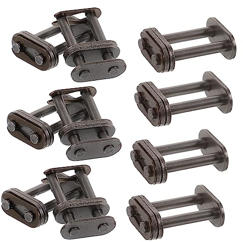 YARNOW 10stücke Doppelreihen Rollenkettenglieder Standard-rollenkettenanschlussstücke Mit Schnalle Für Fahrradketten Aus Stahlmaterial Für Lange Haltbarkeit Und Zuverlässigkeit