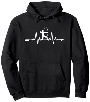 Bogenschütze Bogenschießen Sport Herzschlag Bogenschießen Pullover Hoodie