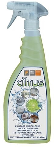 La zappa Detergente brillante anticalcare Citrus a base di acido citrico con proprietà lucidanti e detergenti.