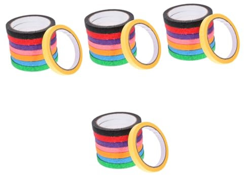 HEALEEP 32rouleaux Ruban Adhésif Décoratif Couleurs Pour Peinture Artisanat Et Étiquetage Ruban Masquant Pratique Pour École Et Maison