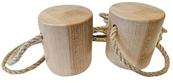 Sport-Thieme Topfstelzen Little Foot | Walzenstelzen für Kinder ab 3 Jahre | Förderung der Koordination und Balance | Indoor | Holz | Kindersportgerät