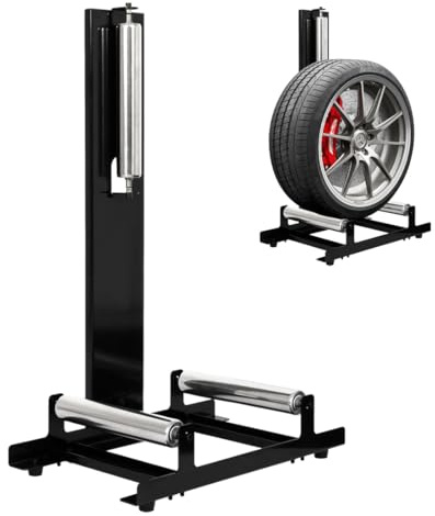 CStern Reifenregal Reinigungsständer für Reinigen und Polieren von Reifen | 50 kg Tragkraft,Stahlplatte robust, 58x36.5x89 cm, einfache Montage, zum Polieren & Beschichten