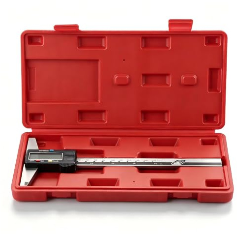 ZAWELIYO Digitales Tiefen-Messschieber-Messwerkzeug, 0–150 Mm, 0,01 Mm | 0-150mm Digitaler Tiefenmesser, Digital Messschieber, Edelstahl, Schnelle Anzeige auf Dem Bildschirm für Einfaches Ablesen