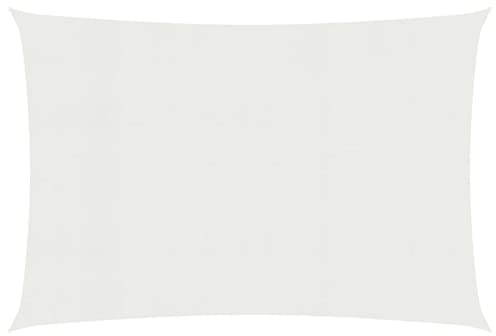 Sonnensegel, LAPOOH Sichtschutz Balkon, Balkon Sonnenschutz, Sonnenschutzsegel,Regenschutz Balkon, Seitenmarkise, Sichtschutz Terrasse, 160 g/m² Weiß 2,5x4,5 m HDPE