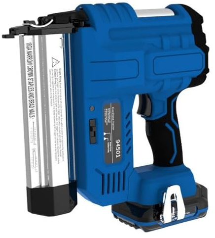 MZZYG Staple Gun 18 Gauge Cordless Electric Nail Gun Nails Nailing Machine With 40mm 50mm Nails Rechargeable Nailer DIY Power Tool For Fixing Material, Decoration, Carpentry