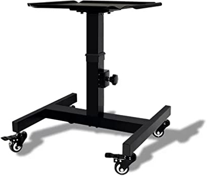 XAoSCd Projector Stand Tray Trolley Lift Portable Removable Workstation Tv Bracket Floor Home Office Shelf Projector Shelf Household,Black-40-50CM