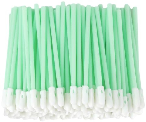 Lot de 100 tampons en mousse de 9,3 cm - Pour nettoyer les claviers, les appareils optiques, les appareils photo, les imprimantes