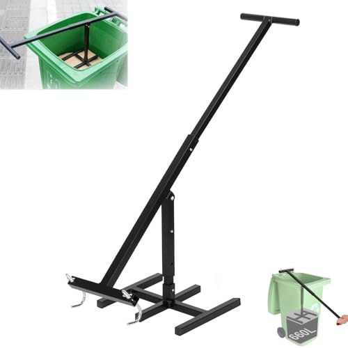 Wastemate Bin Compactor,Manual Trash Compactor,Portable Recycling Hand Tool for Outdoor, Touchless Garbage Compactor with Adjustable Handle for Kitchen,Garden,Restaurant