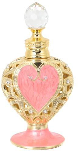 ABOOFAN Elegante Frasco De Perfume De Oriente Medio Con Forma De Corazón Contenedor Vacío