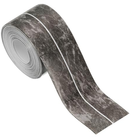 PATIKIL Dichtungsband Selbstklebend Ink Painting 3,8 cm x 3,2 m | PVC Toilettenabdichtungsstreifen Badewannenabdichtungsstreifen Klebeband, für Badezimmer Küchenarbeitsplatte
