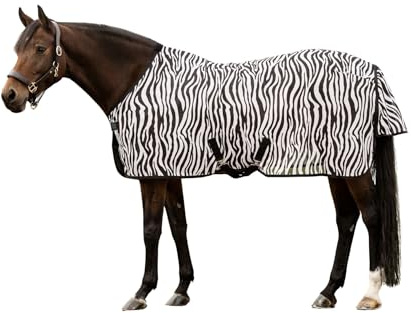 Waldhausen Fliegendecke Zebra mit Kreuzgurten, 135 cm