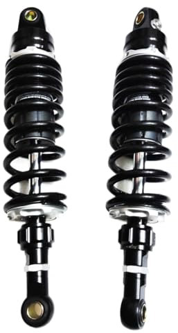 SkyjOy Motorrad StoßDäMpfer 7mm 320mm 340mm Universal Hinten Suspension Einstellen Dämpfung Motorräder Stoßdämpfer StoßDäMpfer(340mm)