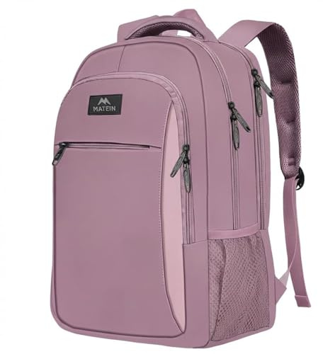MATEIN Business Laptop Rucksack 15,6 Zoll Reise Laptoptasche Laptop Backpack Wasserabweisend Schulrucksack Daypack Arbeit College Computer Herren Damen, Lila