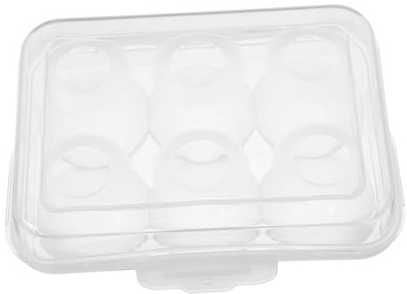 Caja de Almacenamiento de Huevos Portátil con Tapa, Abs, Apilable | Protección contra Golpes y Suciedad, Uso en Frigorífico y Almacenamiento, para Huevos y Joyas