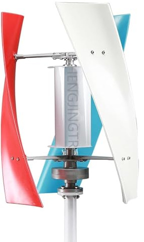 YORCME Generador De Turbinas Eólicas Verticales 14000W 12V 24V 48V 3 Fase con 3 Cuchillas Sin Ruido Turbina Eólica Portátil para Proyectos De Inicio O Luz Callejera 24V