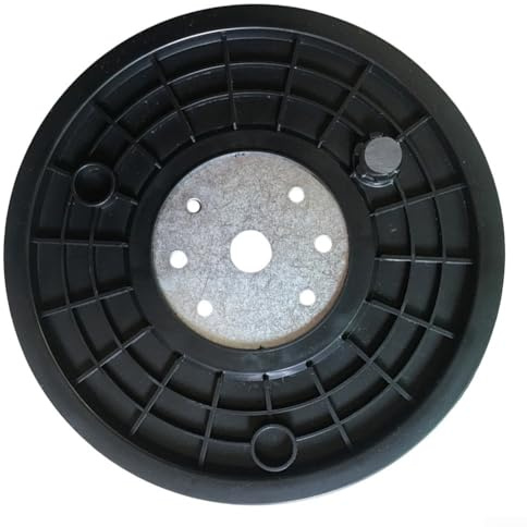 Vidonergy Ruota di trasmissione a disco per bicicletta, 20 x 1,8 cm, in plastica e metallo, ricambio per fitness, bicicletta, casa, palestra, compatibile con vari modelli, colore nero