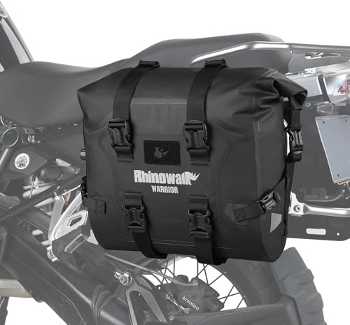 Rhinowalk Motorrad Gepäckträgertasche Satteltasche 24-42L Wasserdicht Motorradtasche Motor Seitentasche Gepäcktasche Hecktasche Hinterradtasche