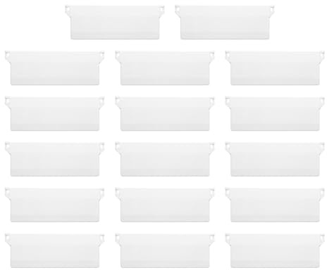 sourcing map 20Pcs Vertical Blind Weights 140mm Plastic Vertical Blind Bottom Weights Plates Accessories Curtains Replacement Bottom Slats for Home and Office