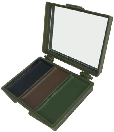 Juego De Pintura Facial -40g Crema De Camuflaje De 3 Colores | Pintura Facial De Camuflaje, Pinturas Para Caras De Caza De Camuflajes, Herramienta Corporal Eficiente Prueba De Sudor |