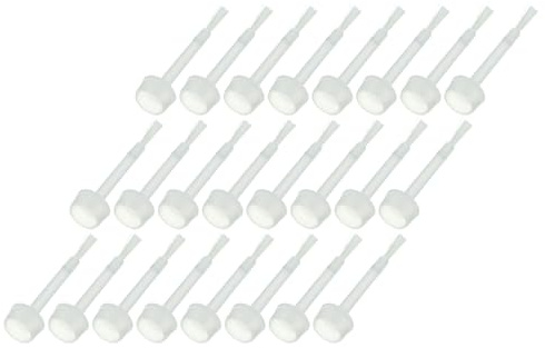 Zerodeko 200piezas Pinceles para Esmalte de Uñas y Aceite Cepillos Suaves y Duraderos para Manicura Profesional y Personal Repuestos Prácticos para Esmalte Brochas Redondas Largas