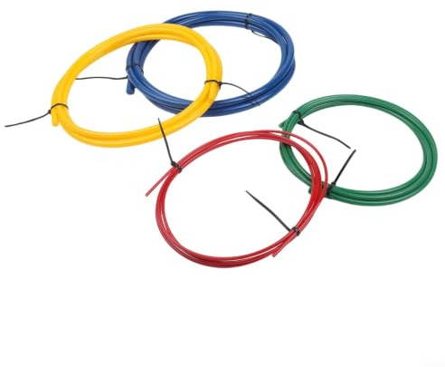 Set di molle piegatubi per tubi di rame 1/4 3/8 1/2 5/8 pollici - Kit di strisce piegatrici interne in plastica PE 4 pezzi 5 m HVAC aria condizionata riparazione strumento (4 pezzi) 3 m)